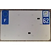 Plaque d'immatriculation Alizé Carré Dept62